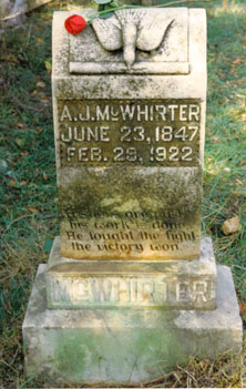 A (Andrew) J (Jackson) McWhorter/McWhirter